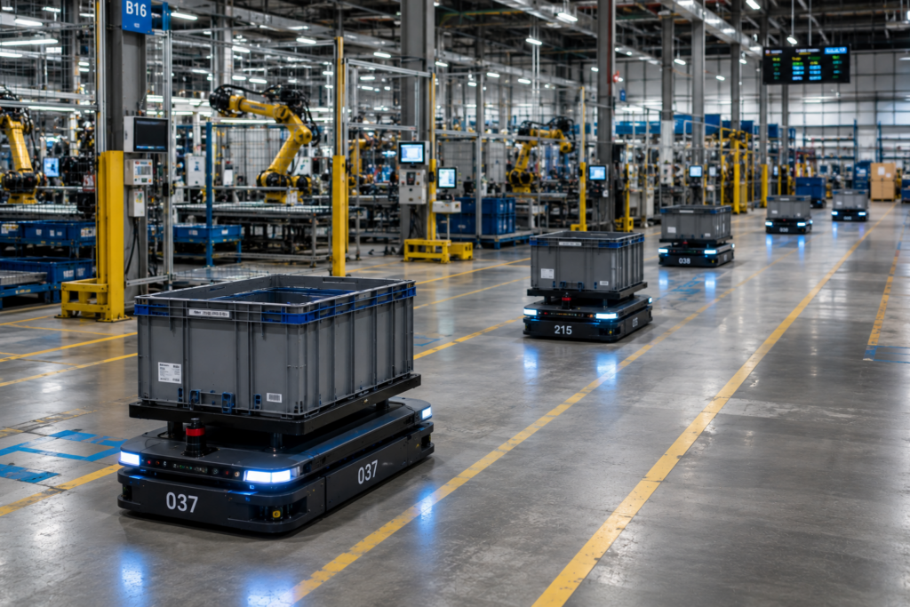 Mobile Robots in Manufacturing: Applications, Benefits and Use Cases