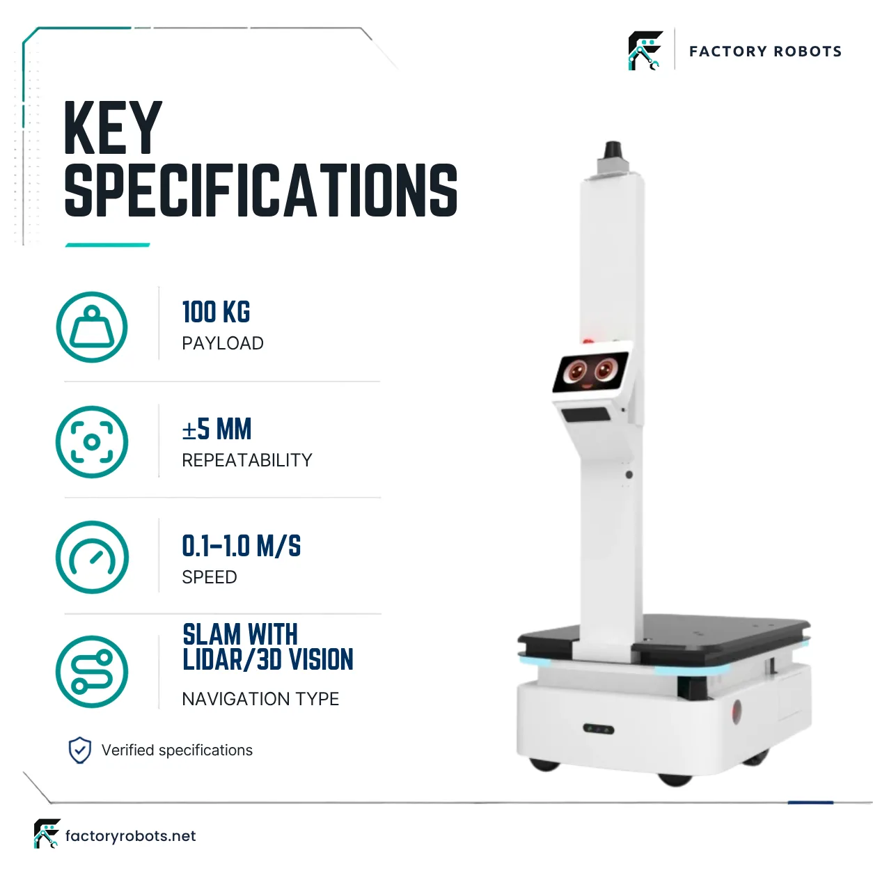 ATEAGO S4Pro Dispatch Robot — Warehouse AMR — key specifications
