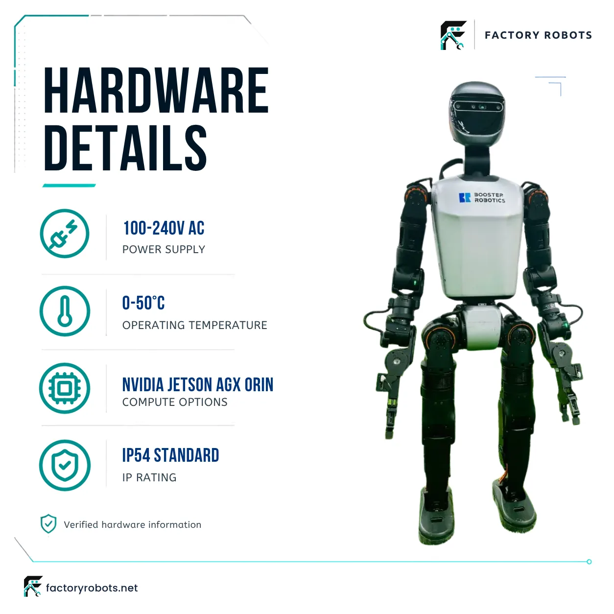 Booster Robotics T1 — humanoid development platform — hardware details