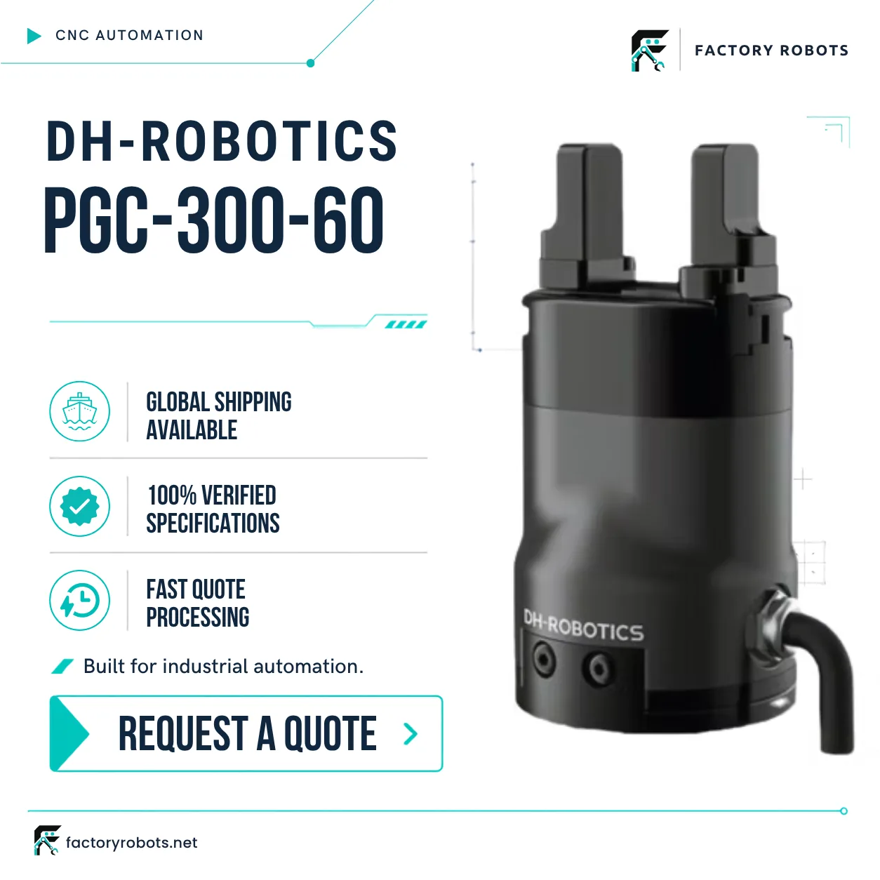 DH-Robotics PGC-300-60 — Electric parallel gripper — product detail 6