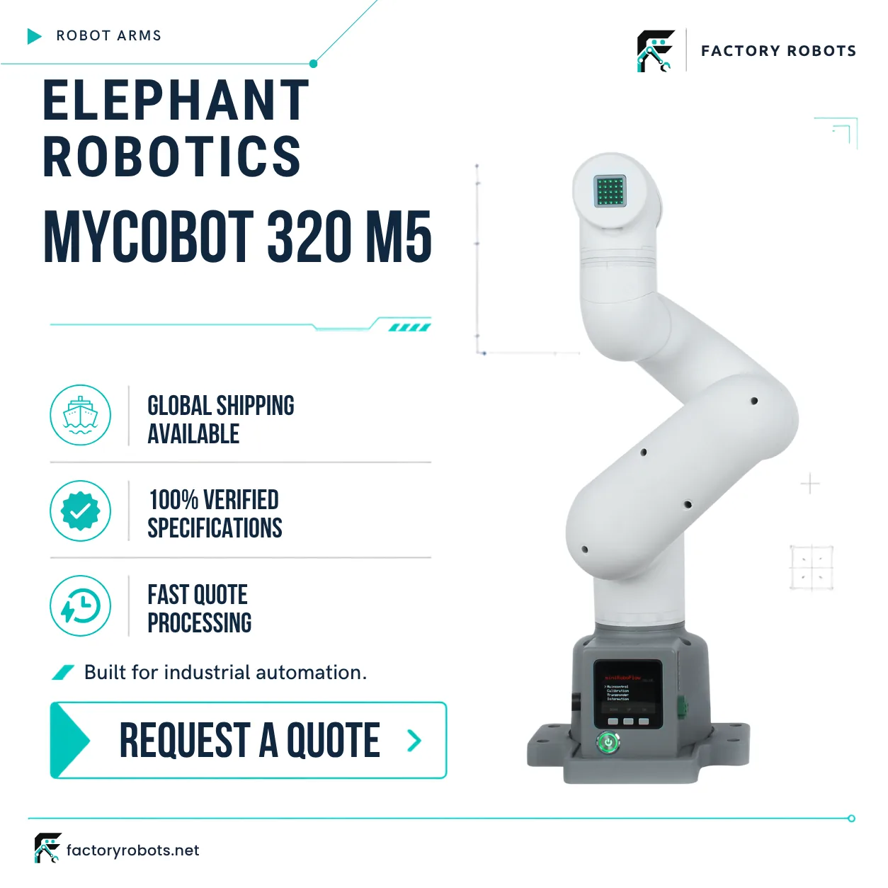 Elephant Robotics myCobot 320 M5 — collaborative robot arm — product detail 6