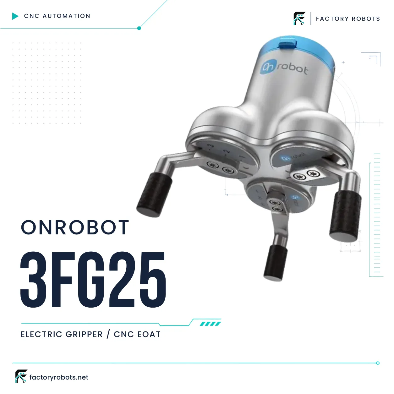 OnRobot 3FG25 — Electric gripper / CNC EOAT — product image