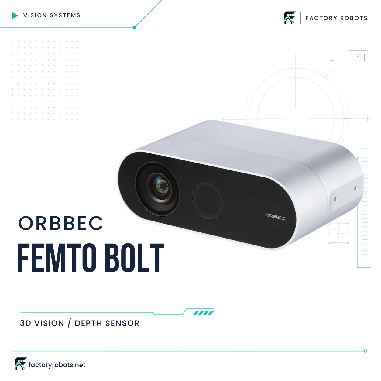 Orbbec Femto Bolt — 3D vision / depth sensor — product image