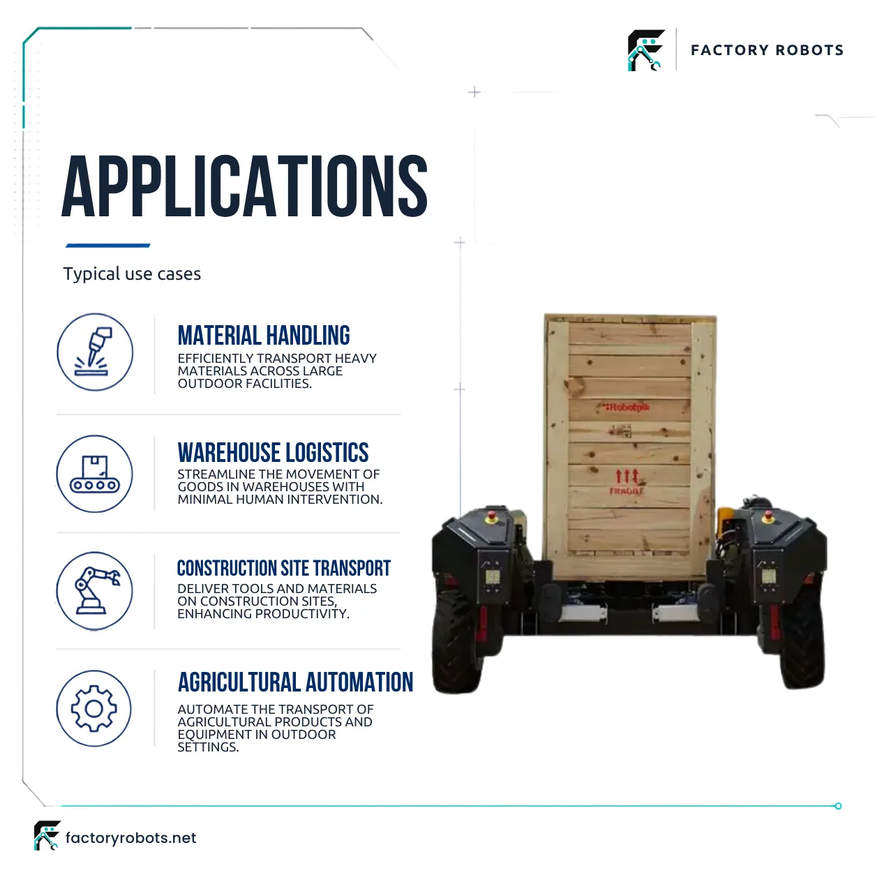 Robotnik RB-FIQUS — autonomous mobile robot — applications